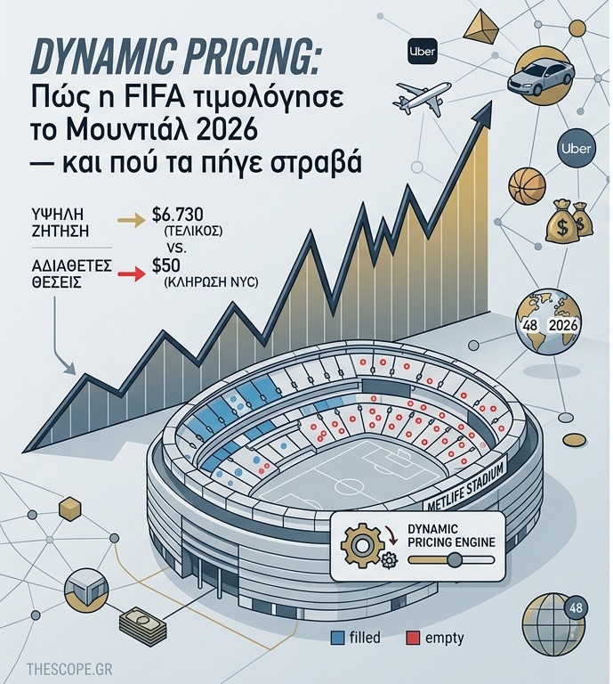 Dynamic pricing και άδειες θέσεις στα γήπεδα του Μουντιάλ
