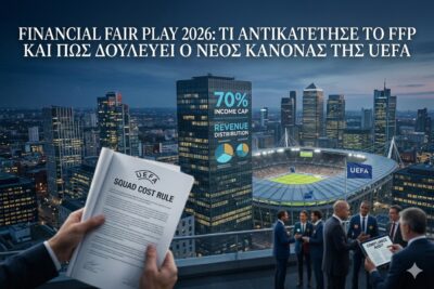 Financial Fair Play 2026: Τι αντικατέστησε το FFP και πώς δουλεύει ο νέος κανόνας της UEFA