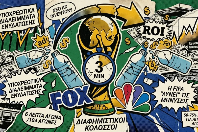 Η FIFA, τα διαλείμματα ενυδάτωσης και τα 6 λεπτά διαφήμισης που αλλάζουν τα media rights